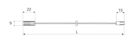 12800330100 Strip LED комплект проводки с разъемами 2000 (от трансформатора к Strip LED)