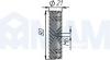 JOK.011.ZN 01 Соединитель (торцевой внутренний 2-х труб) оцинк. D=25мм