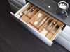 Лоток TETRIS для стол. приборов в ящик Blum LEGRABOX дуб в базу 900