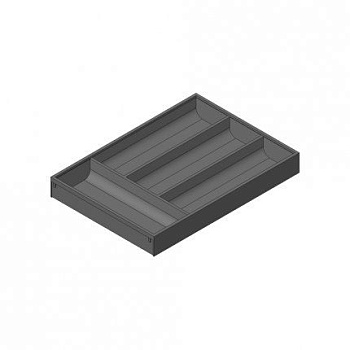 ZC7S450BS3 AMBIA-LINE Лоток для столовых приборов. Для стандартного ящика. Терра черный