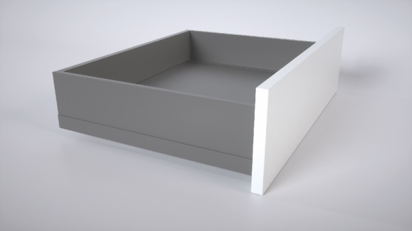 Стандартный ящик H120 мм c плавным закрыванием, графит