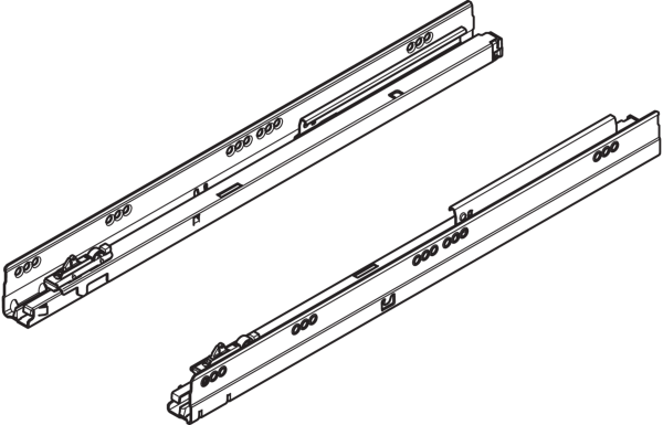 578.2701M Направляющая TANDEMBOX TIP-ON BL 270 мм. 30 кг, комплект.