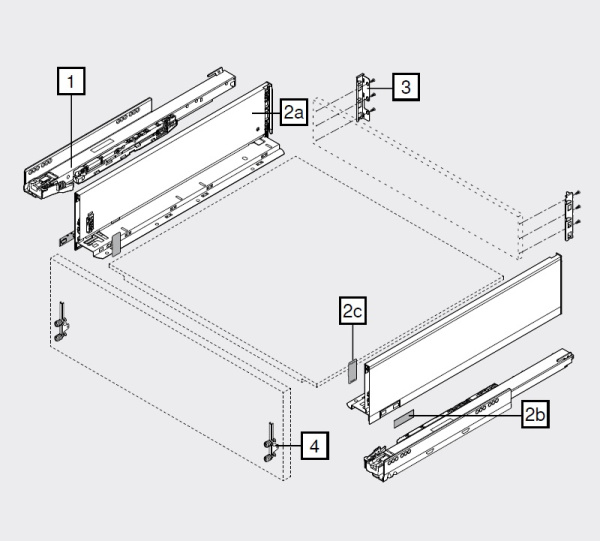 LEGRABOX K, серый орион